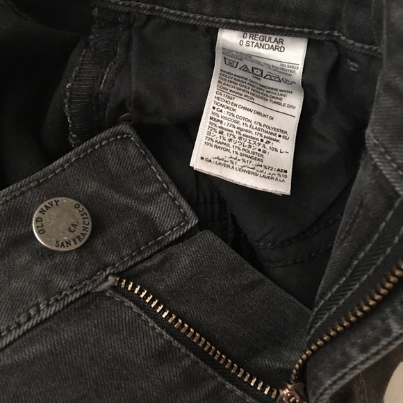 Old Navy Rockstar Mid Rise Jeans Black Size 0 - Picture 8 of 8